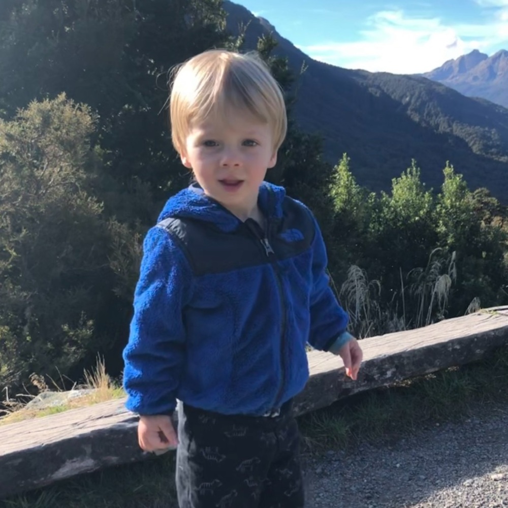 The North Face Kids Blue and Black Jacket - Picture 4 of 4